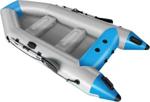 10 ft Dinghy Boats, Inflatable Fishing Kayak Set with Aluminum Oars, Air Pump & Carry Bag, Adults Water Rafts for Lakes, Rivers and Islands