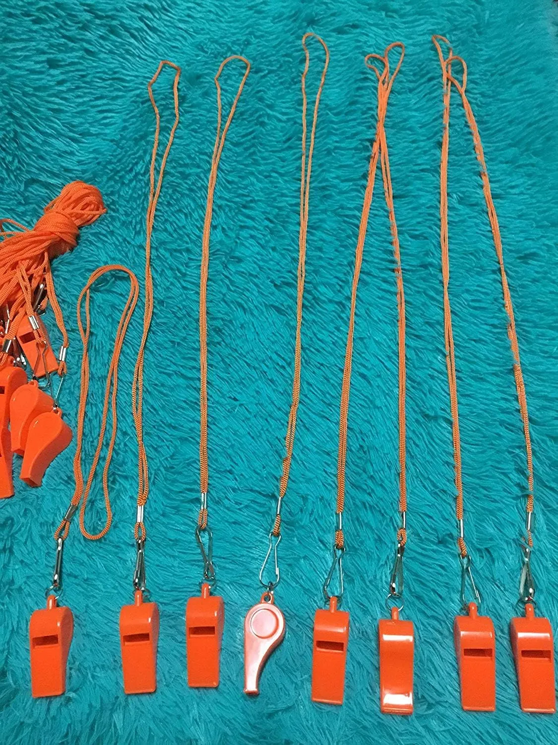 20 Pcs Plastic Loud Whistles with Lanyard for Referee Coaches Basketball Football Sports Training Game Event Lifeguard Survival Emergency Fun School Kids Tool Set Suppliers