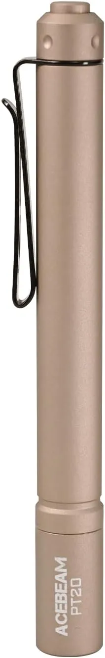 ACEBEAM PT20 2 AAA EDC Flashlight Rechargeable, 500 High Lumens Pen Flashlight with Clip, Compact Pocket MINI LED Flash Light, Super Bright Small Pen Light for Emergency, Camping, Home, Work