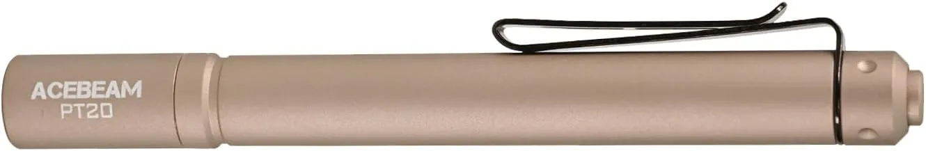 ACEBEAM PT20 2 AAA EDC Flashlight Rechargeable, 500 High Lumens Pen Flashlight with Clip, Compact Pocket MINI LED Flash Light, Super Bright Small Pen Light for Emergency, Camping, Home, Work