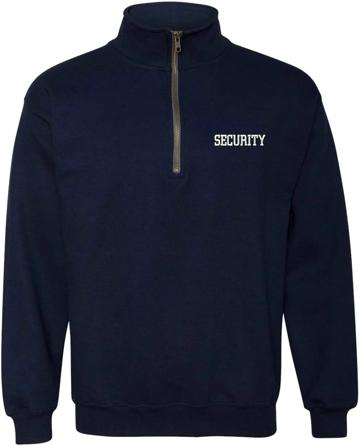 ALLNTRENDS Adult Zip Collar Sweatshirt Security Embroidered Guard Top Officer