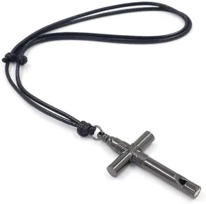 Alloy Emergency Whistle, Loud Portable Keychain Necklace Whistle for Emergency Survival, Life Saving, Hiking, Camping, and Pet TrainingMatching ClothesGun Color