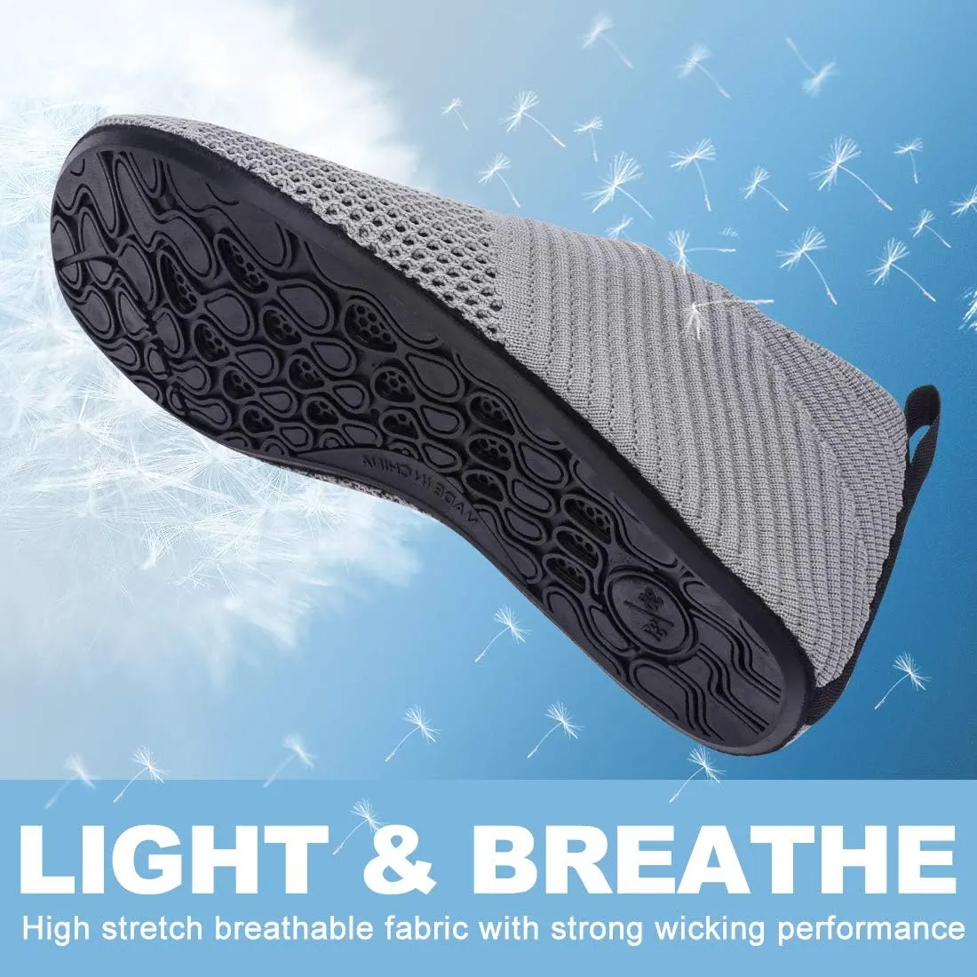 ANLUKE Womens Mens Water Shoes Barefoot Quick-Dry Aqua Socks for Beach Swim Surf Water Sport