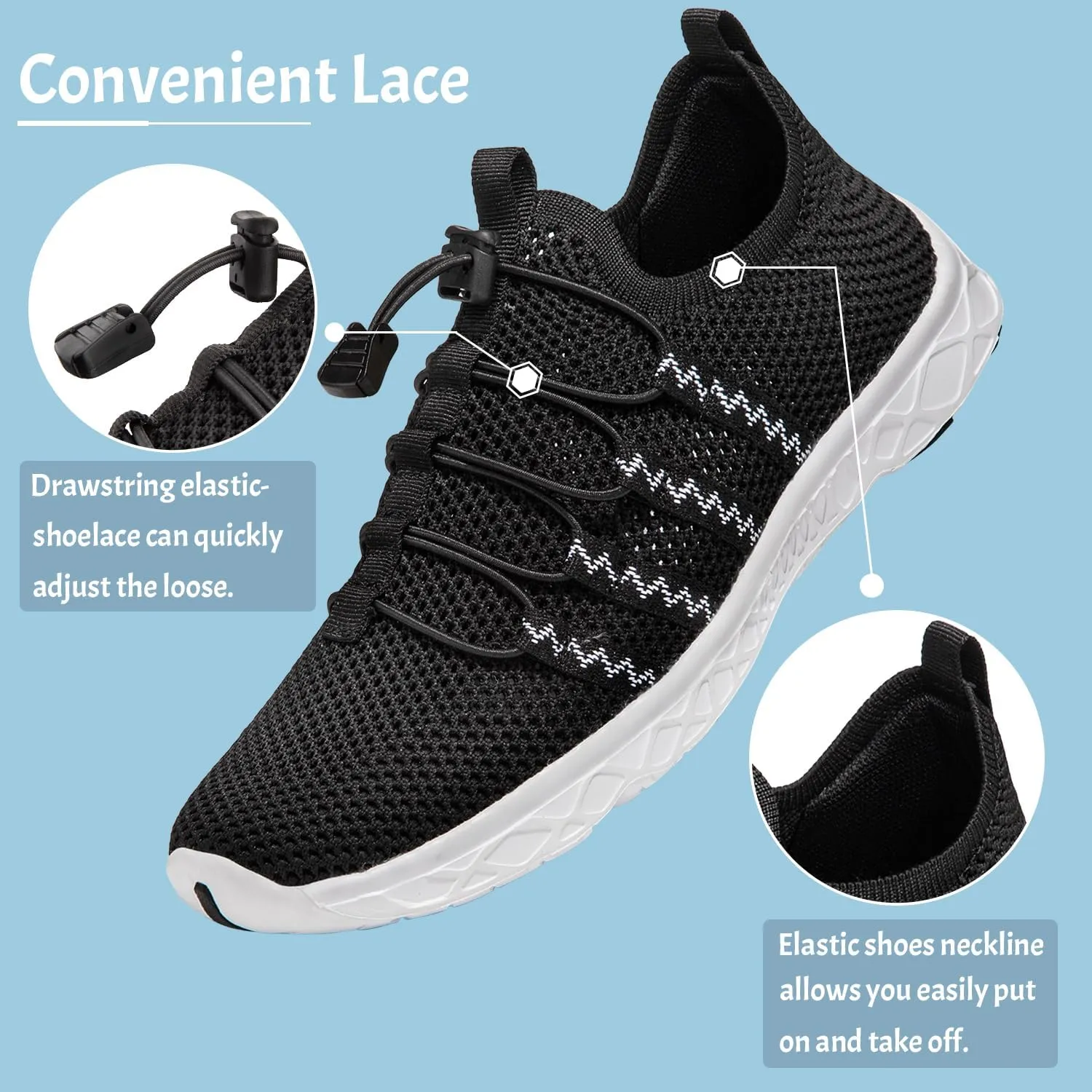 ATHMILE Barefoot Shoes Women Men Water Shoes Hiking Swim River Adult Lake Pool Grounding Beach Camping Accessories Cruise Ship Essentials Vacation Must Haves Surfing Kayaking Sport Walking