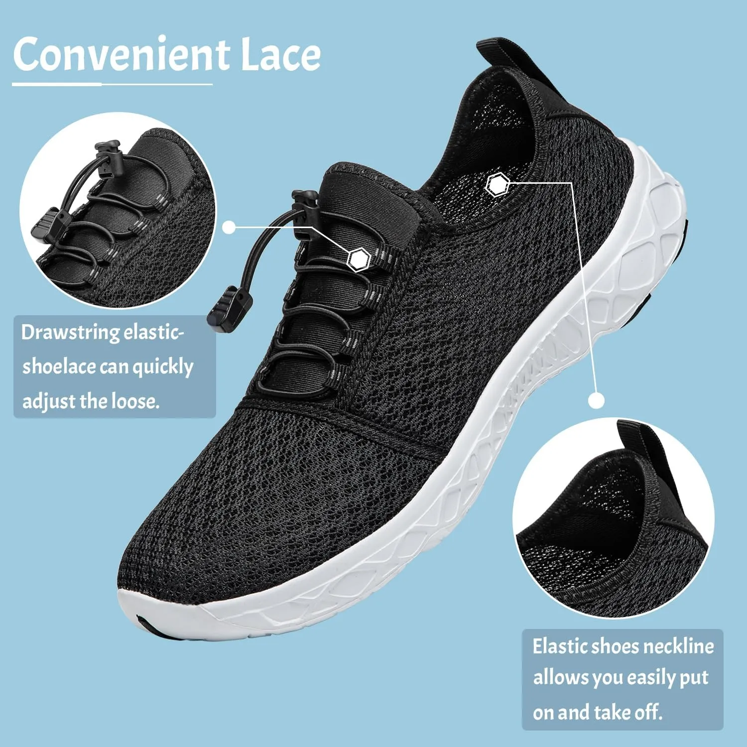 ATHMILE Barefoot Shoes Women Men Water Shoes Hiking Swim River Adult Lake Pool Grounding Beach Camping Accessories Cruise Ship Essentials Vacation Must Haves Surfing Kayaking Sport Walking
