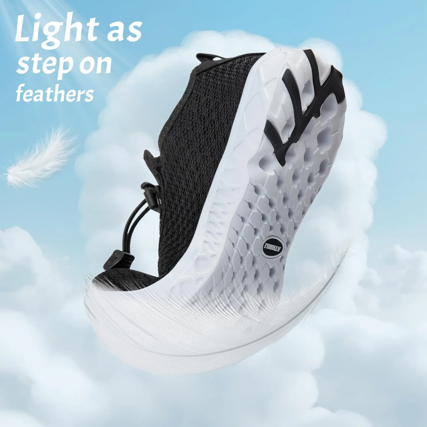ATHMILE Barefoot Shoes Women Men Water Shoes Hiking Swim River Adult Lake Pool Grounding Beach Camping Accessories Cruise Ship Essentials Vacation Must Haves Surfing Kayaking Sport Walking