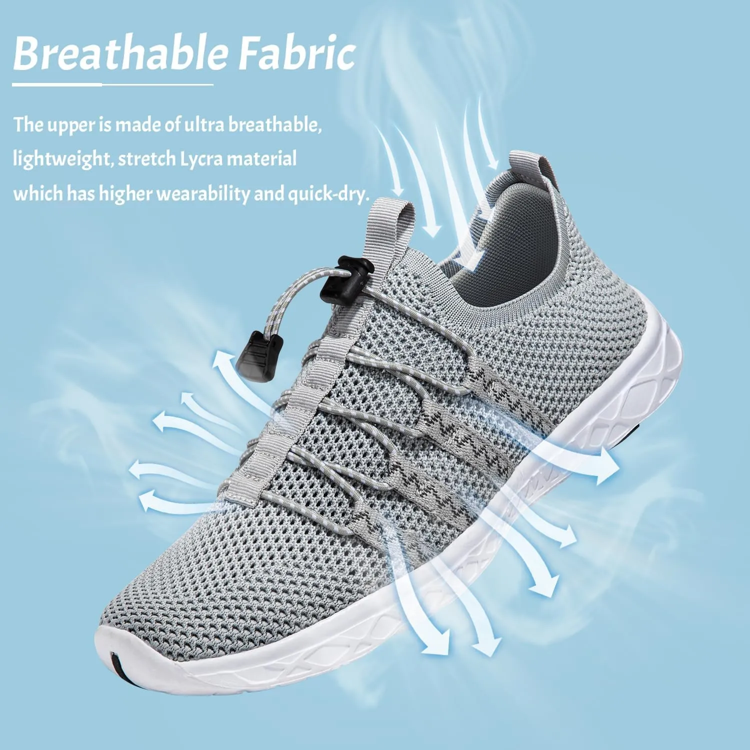 ATHMILE Barefoot Shoes Women Men Water Shoes Hiking Swim River Adult Lake Pool Grounding Beach Camping Accessories Cruise Ship Essentials Vacation Must Haves Surfing Kayaking Sport Walking