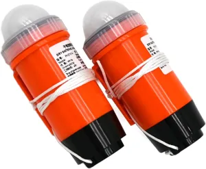 Automatic Survivor Locator Light, 2Pcs Life Jacket Light, Eco-Friendly Waterproof LED Strobe Lights Automatic Survivors' Locator for Tubing, Rafting, Water Skiing, and Fishing