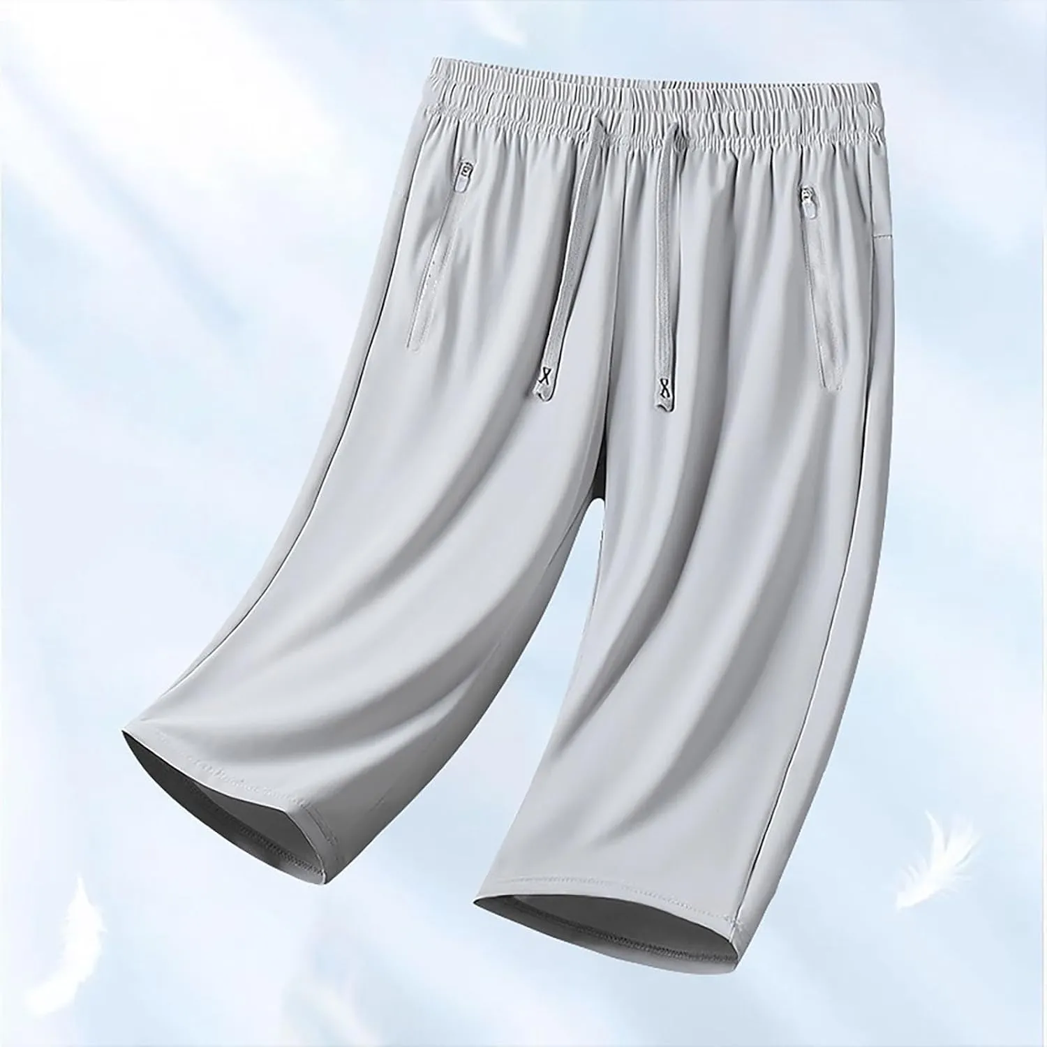 Beeswan Pants for Women Stretchy Active Capri Pants Drawstring Lightweight Quick Drying Hiking Pant with Zip Pockets