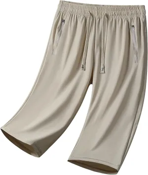 Beeswan Pants for Women Stretchy Active Capri Pants Drawstring Lightweight Quick Drying Hiking Pant with Zip Pockets