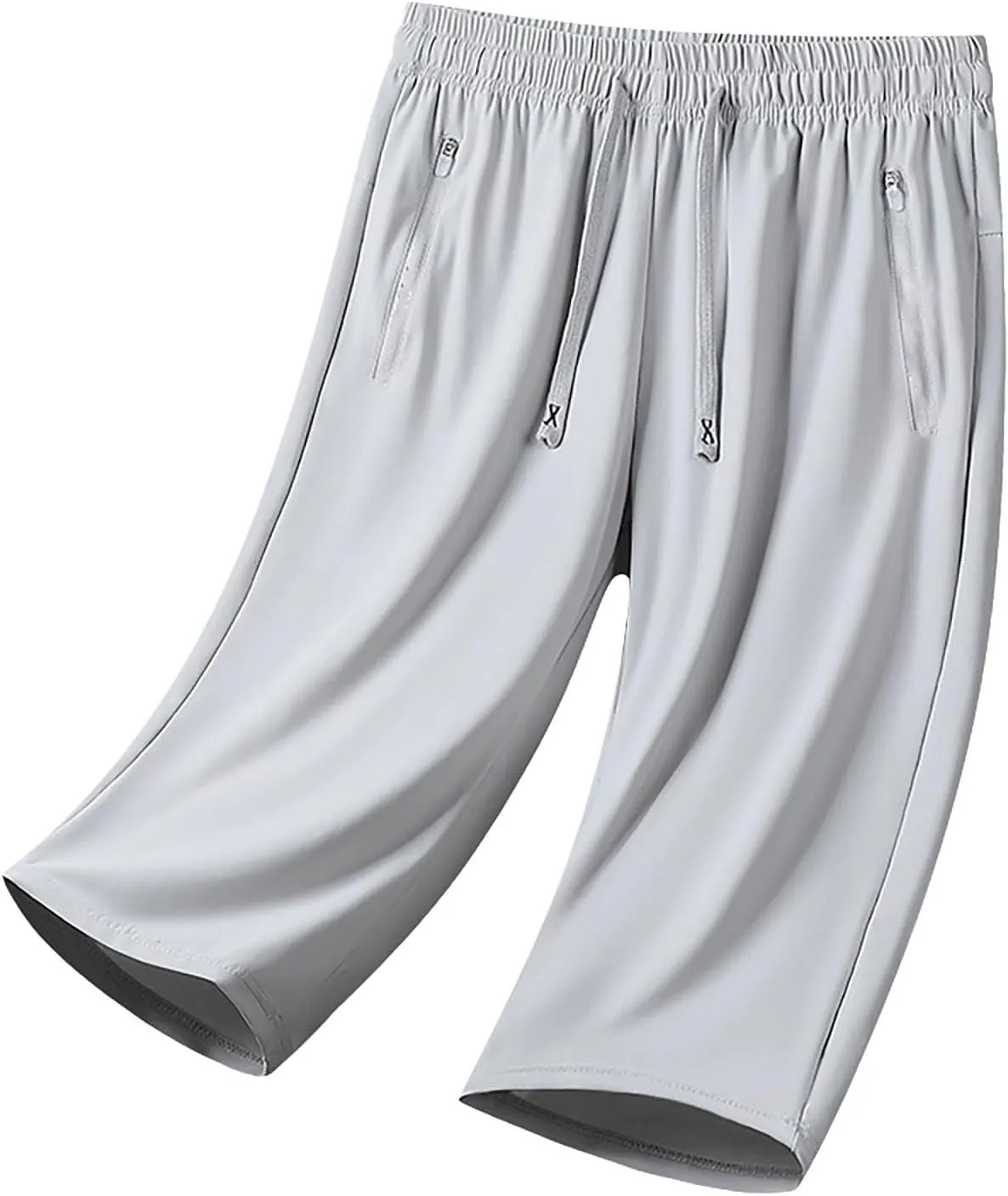 Beeswan Pants for Women Stretchy Active Capri Pants Drawstring Lightweight Quick Drying Hiking Pant with Zip Pockets