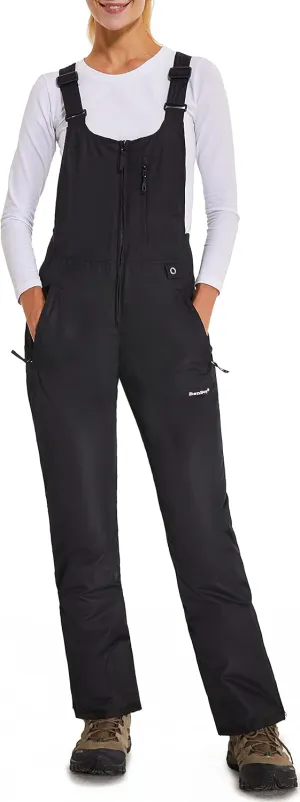 BenBoy Women's Snow Bibs Ski Waterproof Windproof Insulated Overalls Ripstop Snowboard Pants Winter
