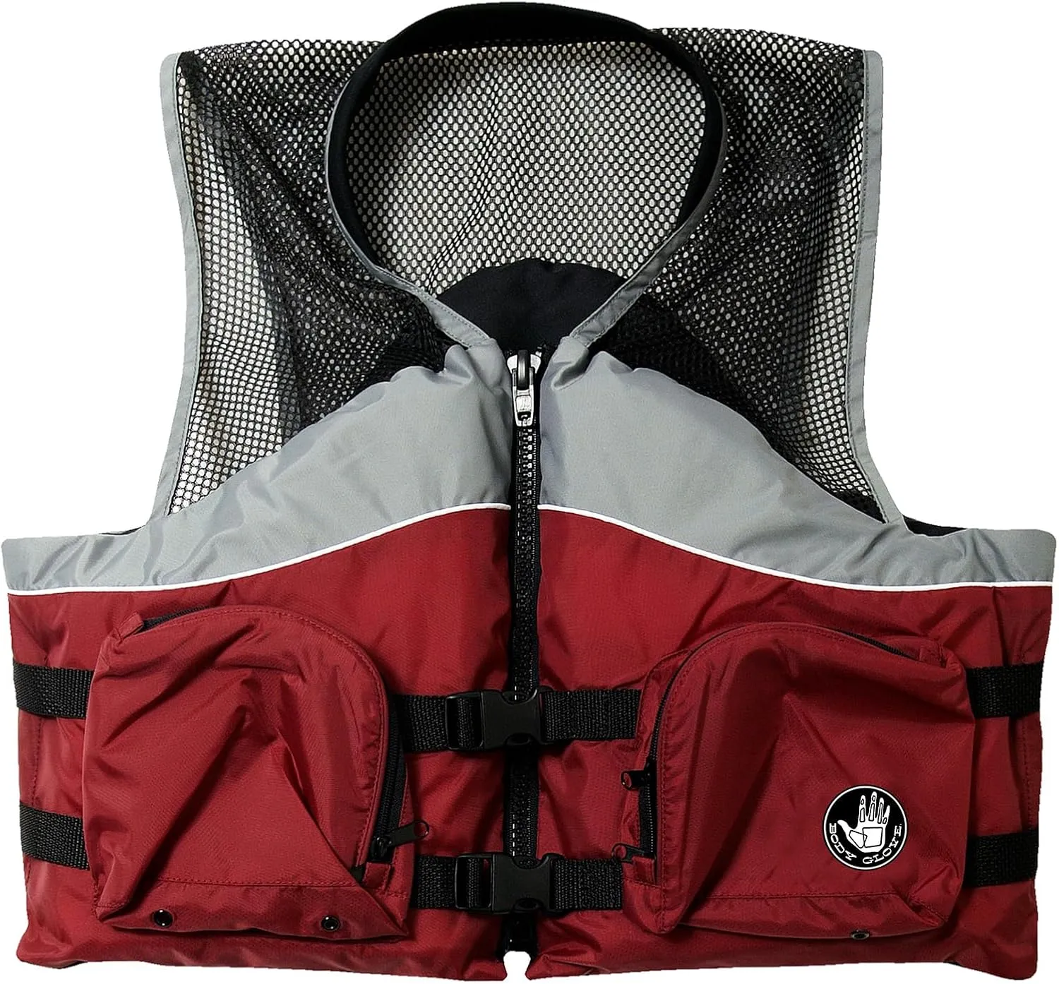 Body Glove Cove Fishing Vest - Unisex Nylon Fishing Life Jacket with 2 Pockets - USCG and Transport Canada Approved Adult Life Vest for Boating, Fishing, Kayaking, Rafting