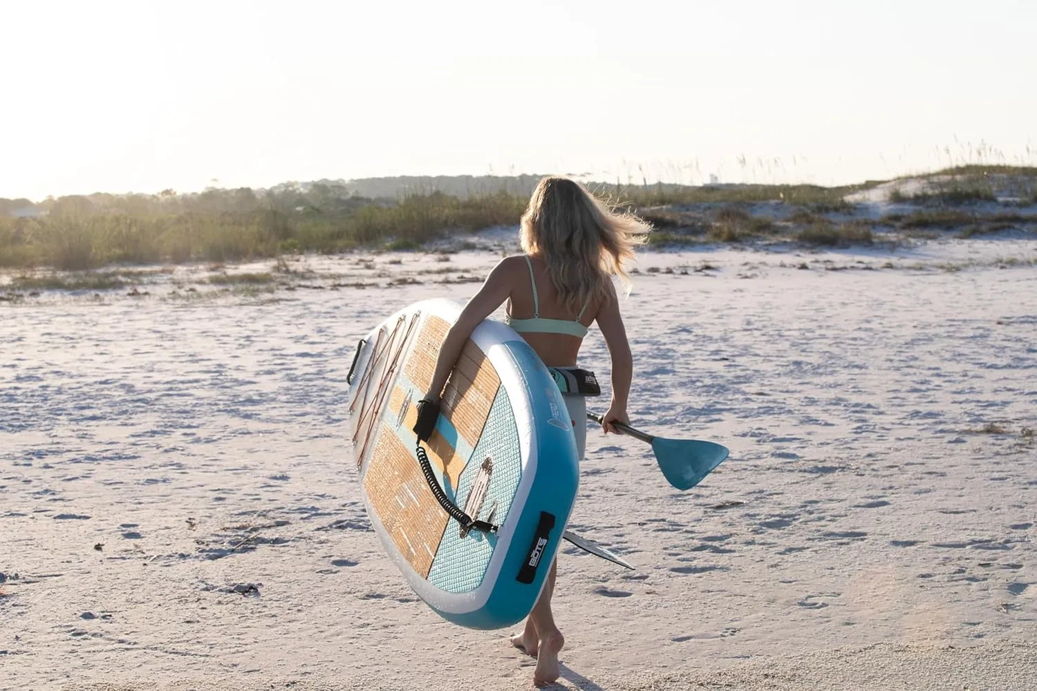 BOTE Wulf Aero Inflatable Stand Up Paddle Board Kit Includes Accessories Adjustable Paddle iSUP Travel Bag Blow Up Pump Safety SUP Coiled Leash Multiple Sizes