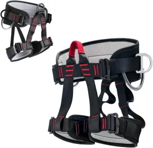 Climbing belts, Thicken Professional Half Body Safety Belt for Rock Climbing, Fire Rescue, Expanding Training and Outdoor Adventure Activities