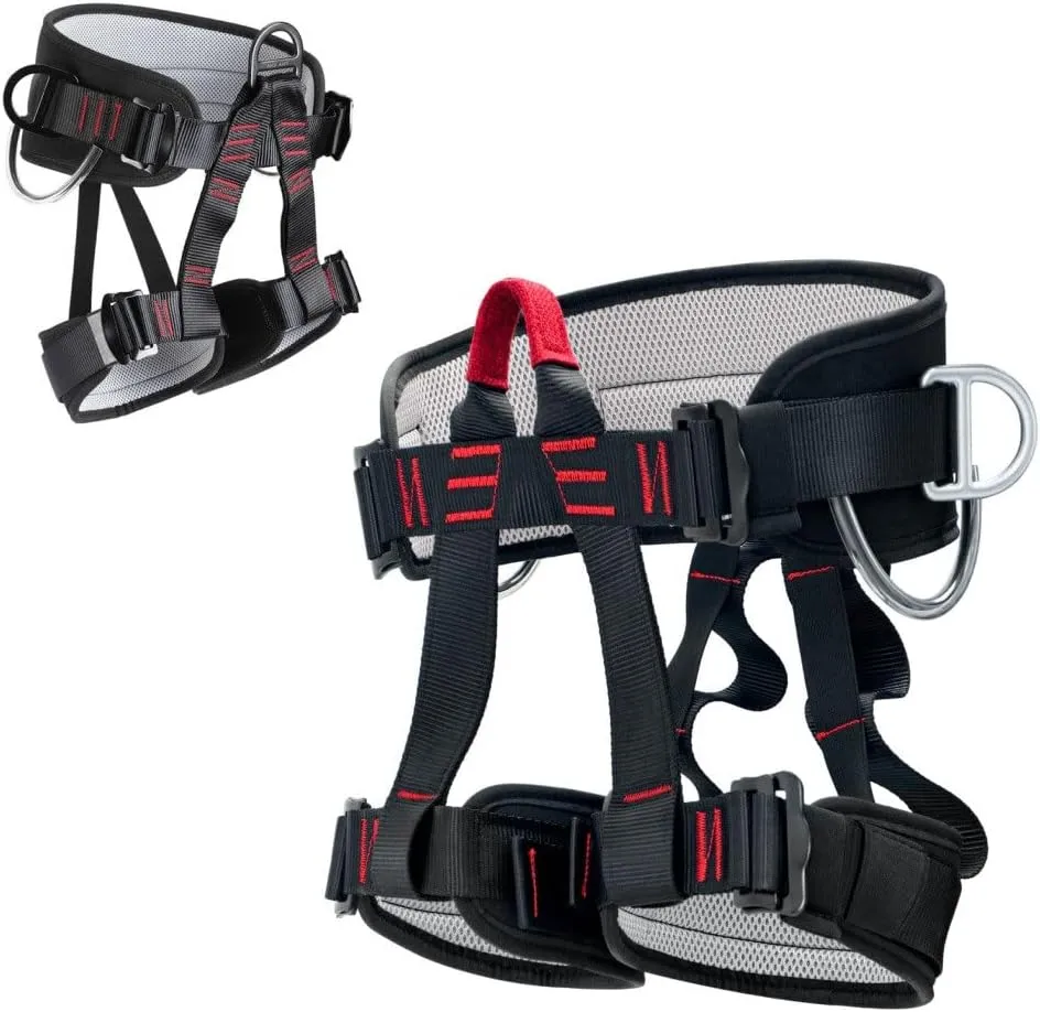 Climbing belts, Thicken Professional Half Body Safety Belt for Rock Climbing, Fire Rescue, Expanding Training and Outdoor Adventure Activities