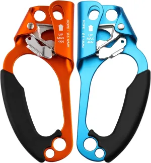 Climbing Hand Ascender for Rock Climbing Arborist (Right and Left) for 8~12 mm Rope