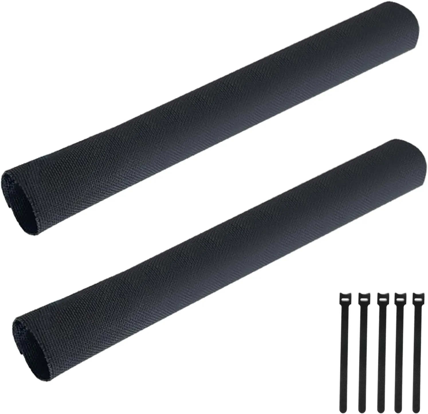 Climbing Rope Protector Sleeve Durable Rope Protector with 5 Pcs Reusable Cable Ties for Rock Climbing, Mountaineering, Aerial Work etc