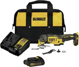 DEWALT 20V MAX XR Oscillating Tool Kit, 3 Speed, With Blades, Battery and Charger Included (DCS356C1)