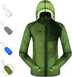Dooy Sun Protection Jacket Ultra Light Thin Breathable Packable Outdoor Cycling Jacket Hoodie Skin Clothing for Men & Women