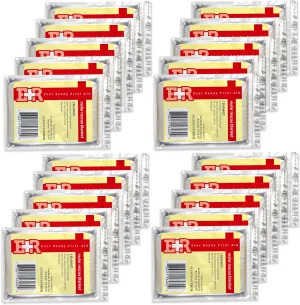 Ever Ready First Aid Mylar Rescue Blanket, Large Silver Thermal Sheet for Emergency and Survival, 54 x 84  20 Count