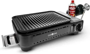 GasOne Propane or Butane Grill Stove GS-2400P Dual Fuel Portable Camping Grill Gas Stove with Carrying Case