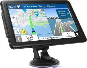GPS Navigation 9 inch High-Definition Touch Screen 256 16Gfor Car Trucks RV2025 Map (Free Lifetime Updates), Support Voice Turn Direction Guidance/Speed and Red Light Warning/Custom Truck Routing