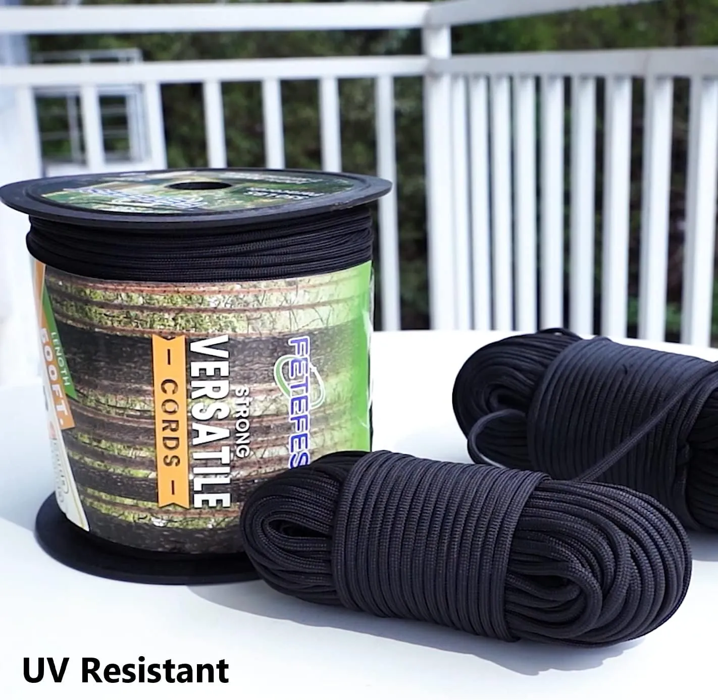 Green Paracord 550, Parachute Cord Mil-Spec 100FT, 100% Nylon Rope in Survival Gear and Equipment, Heavy Duty Rope for Bracelet, Leashes, Lanyards and Camping (Army Green, 100FT. Coiled in Bag)