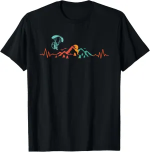 Heartbeat Paramotor PPG Paramotoring Paragliding Skydiving T-Shirt