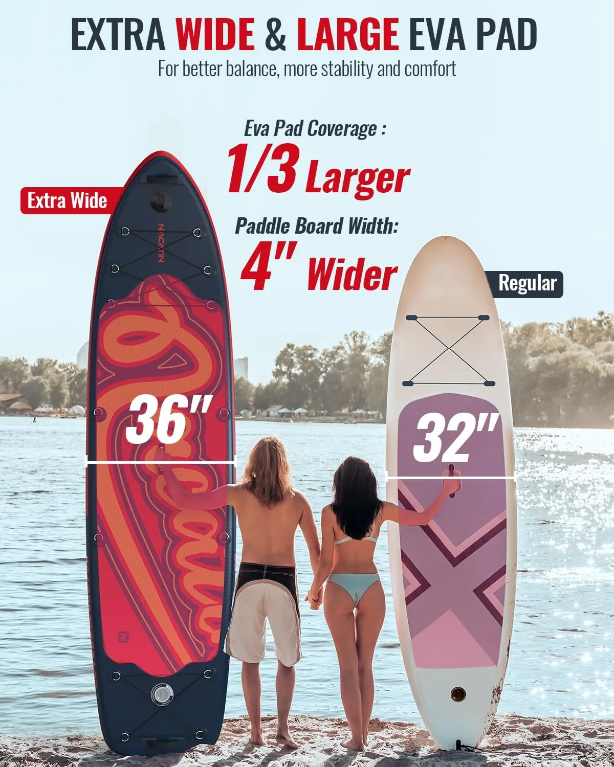 Inflatable Stand Up Paddle Board 12' with Kayak Seat & Dual Paddles  Premium SUP Board for Adults & Families Includes Kayak Conversion Kit, Pump, Leash & Accessories  Stable Wide Deck for Beginners