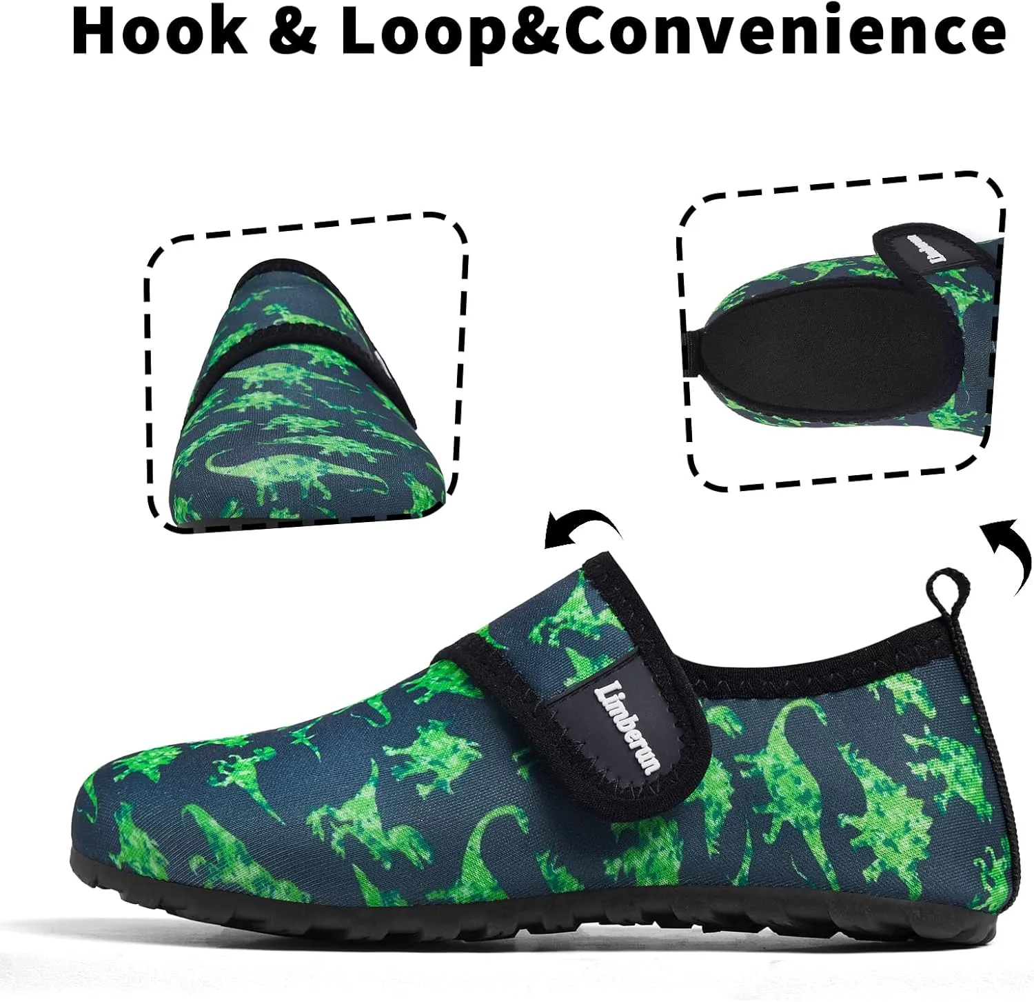 Limberun Water Shoes Kids Boys Girls Swim Aqua Sports Shoes Quick-Dry Barefoot Lightweight Pool Beach Non Slip Socks for Toddler Shoe