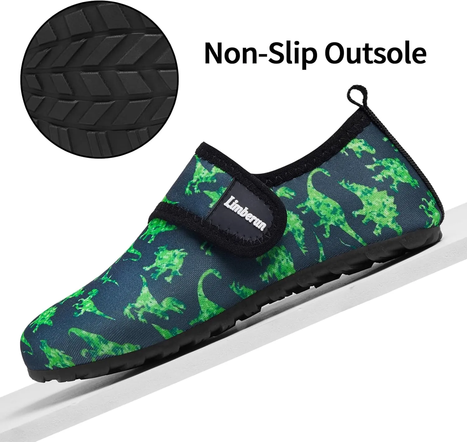 Limberun Water Shoes Kids Boys Girls Swim Aqua Sports Shoes Quick-Dry Barefoot Lightweight Pool Beach Non Slip Socks for Toddler Shoe