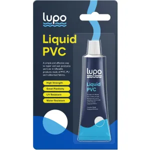 Lupo PVC Glue | Air Mattress Patch Kit | Heavy-Duty PVC Patch for Air Mattress Repair Patch Kit, Inflatable Kayaks, Canoes, Boats, Bouncy Houses, Tents, Swimming Pools & Hot Tubs | Vinyl Repair Kit