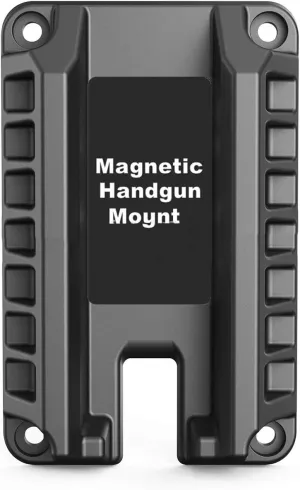 Magnetic Gun Holder Combo Kit - for Cars, Trucks, Desks, Safes and Walls, 35 lb. Pistol Holder | Indoor/Outdoor Concealed Gun Storage | Secure, Scratch Resistant Gun Safe Accessories