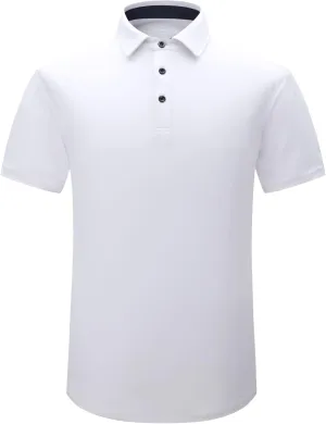 Mens Golf Shirt Short Sleeve Dry Fit Performance Moisture Wicking Rib Collared Golf Polo Shirts for Men Mens Golf Shirt Short Sleeve Dry Fit Performance Moisture Wicking Rib Collared Golf Polo Shirts for Men