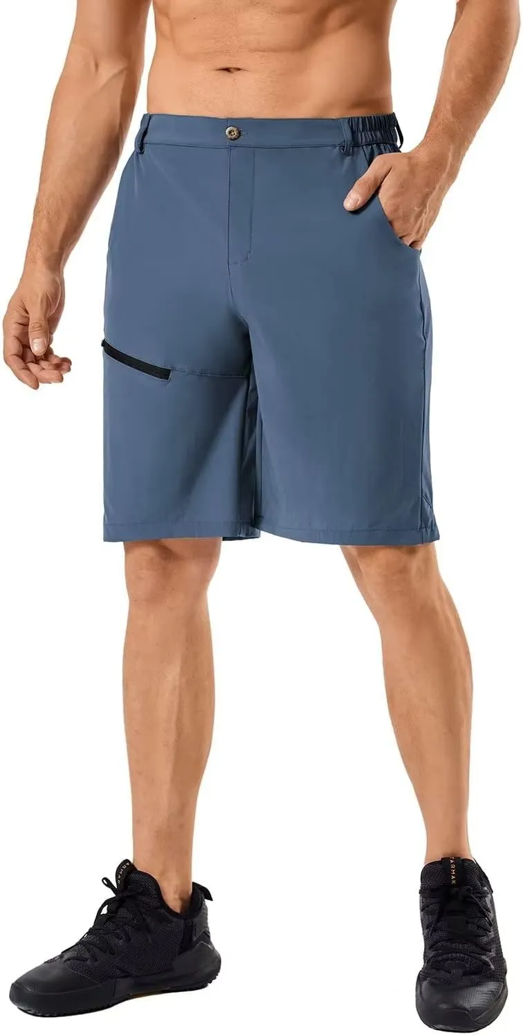 Men's Quick Dry Lightweight Stretch Cargo Hiking Shorts with 6 Pockets
