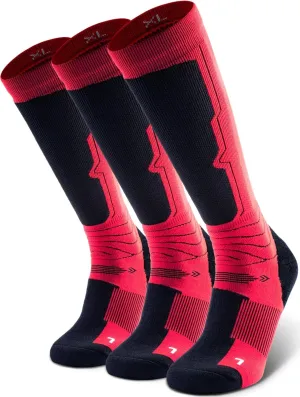 Merino Wool Ski Socks 3 Pack for Skiing, Snowboarding, Winter Thermal