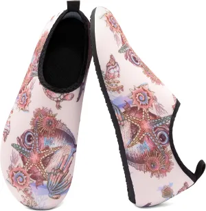Metog Men Women Water Shoes Quick-Dry Aqua Socks Barefoot Slip-on for Beach Swim Sport Surf Yoga Exercise