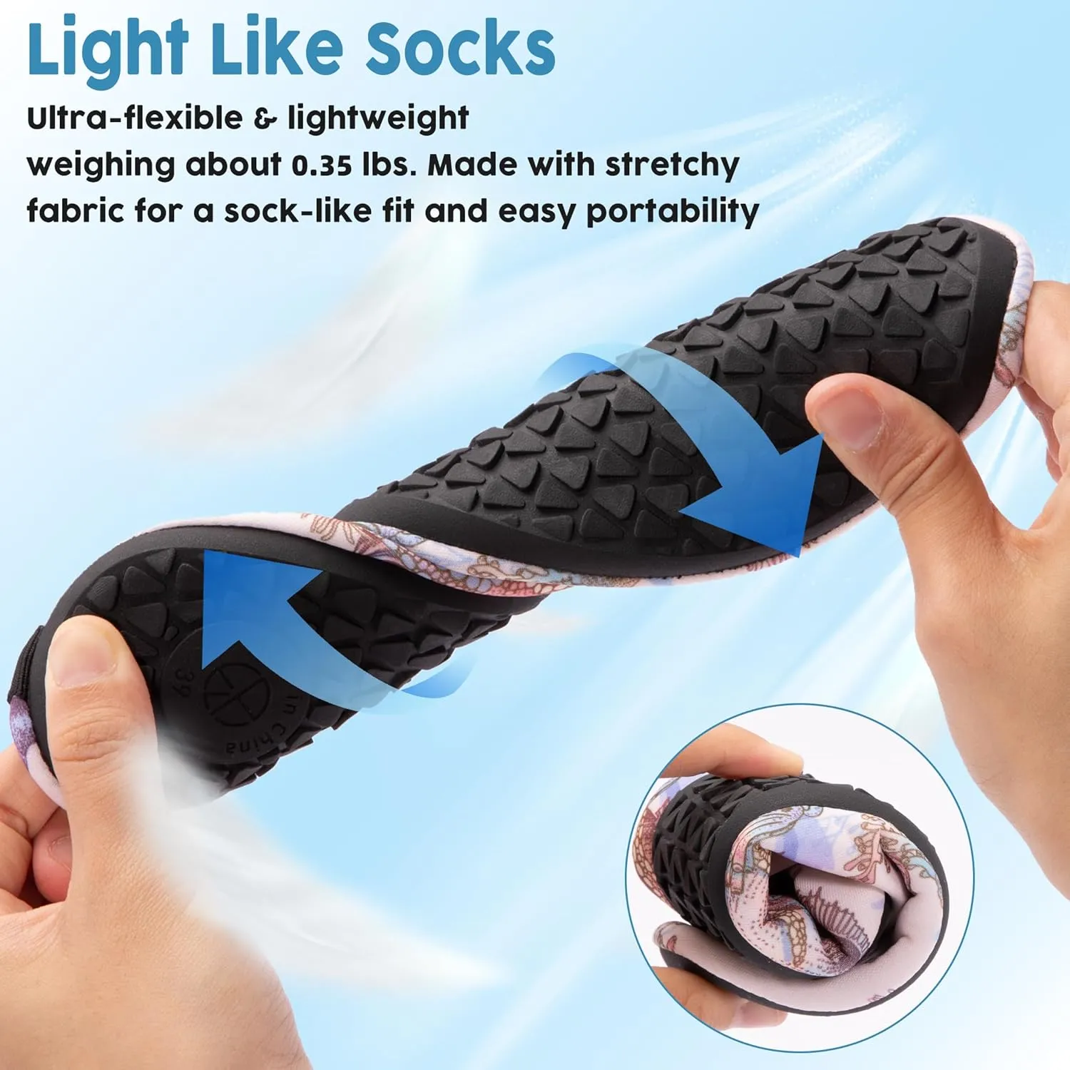 Metog Men Women Water Shoes Quick-Dry Aqua Socks Barefoot Slip-on for Beach Swim Sport Surf Yoga Exercise