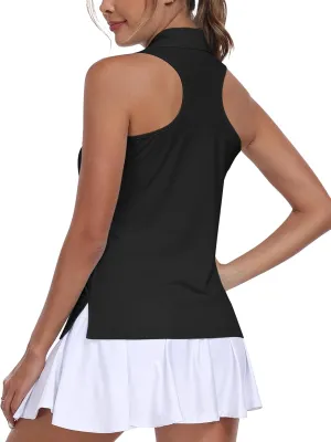 MoFiz Women's Golf Shirts Sleeveless Tennis Tank Tops Racerback Polo V Neck Collared Quick Dry Athletic Tanks MoFiz Women's Golf Shirts Sleeveless Tennis Tank Tops Racerback Polo V Neck Collared Quick Dry Athletic Tanks