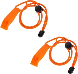 Molain Emergency Whistles with Lanyard, Safety Whistle Survival Shrill Loud, Marine Whistle with Adjustable Reflective Lanyard for Boating, Swimming, Water Survival, Hiking, Camping, Climbing