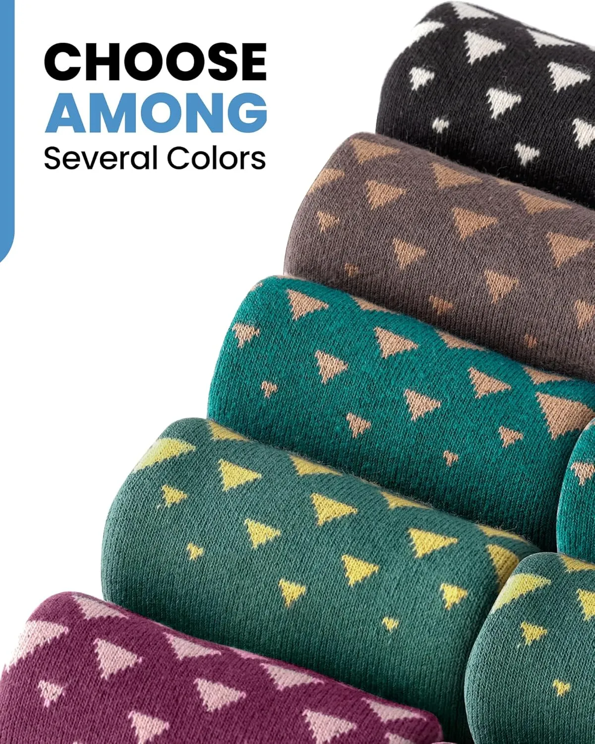 OutdoorMaster Unisex Ski Socks,Skiing and Snowboarding Socks for Men & Women with Over the Calf Design/Non-Slip Cuff