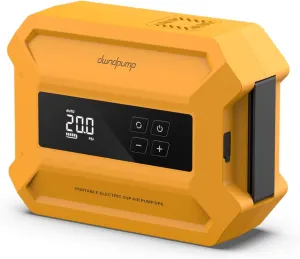 Paddle Board Pump Electric Portable, 20PSI High-Pressure SUP Pump, Intelligent Dual-Stage Inflation Deflation Function, Auto-Off, LED Display, Air Pump for Paddleboards, Inflatable Boat Tents