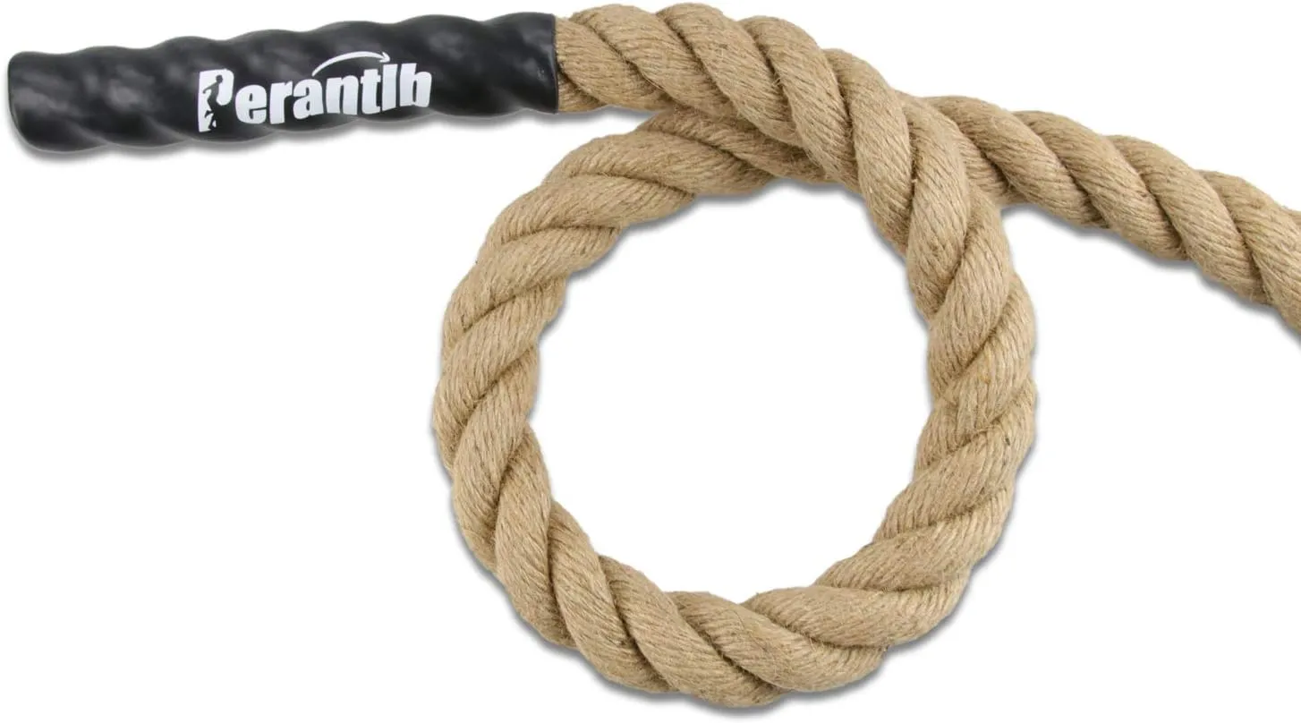 Perantlb Outdoor Climbing Rope for Fitness and Strength Training, Workout Gym Climbing Rope, 1.5'' in Diameter, Length Available: 8,10, 15, 20, 25, 30,40, 50 Feet
