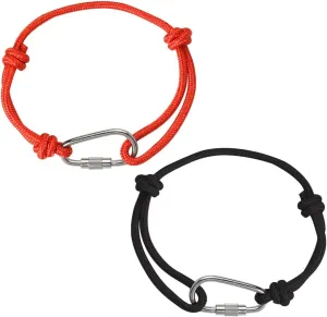 Rock Climbing Cord Bracelet for Best Friend Birthday Christmas Gifts for Bestie Sister Brother Sliding Knot Bracelet Set for Climber Hiking Gifts for Girlfriend Boyfriend Anniversary Wedding Gift