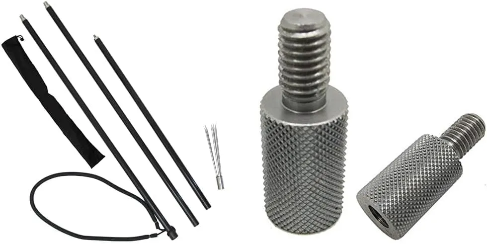 Scuba Choice 6.5' Aluminum Travel Hand Spear with 5-Prong Lionfish Tip & Free Carry Bag  Durable, Corrosion-Resistant 3-Piece Spearfishing Tool, Assembled in The USA
