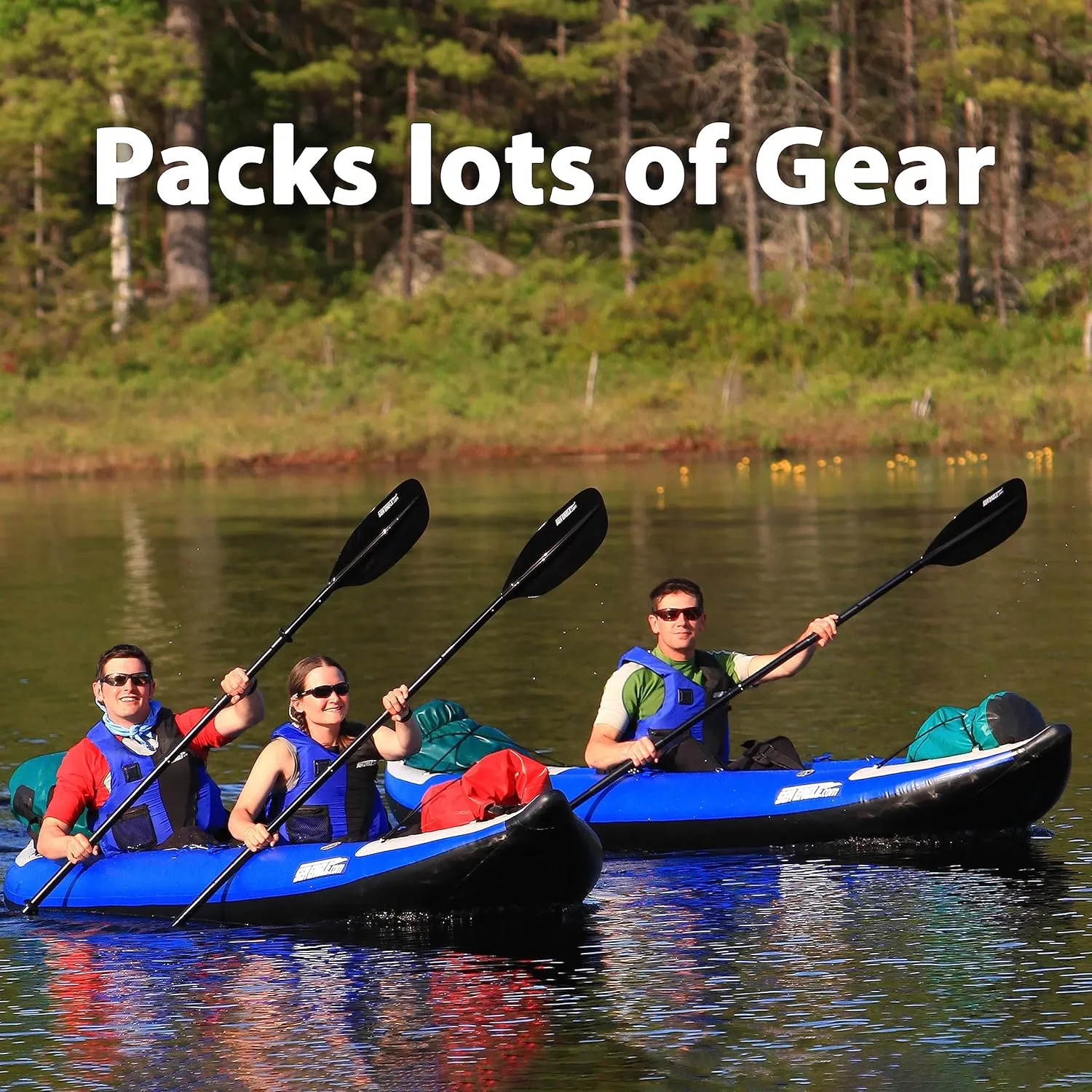 Sea Eagle 380X 12'6" Explorer Inflatable Kayak- Fishing, Touring, Camping, Exploring &White Watering-Self Bailing, Removable Skeg, Drop Stitch Floor