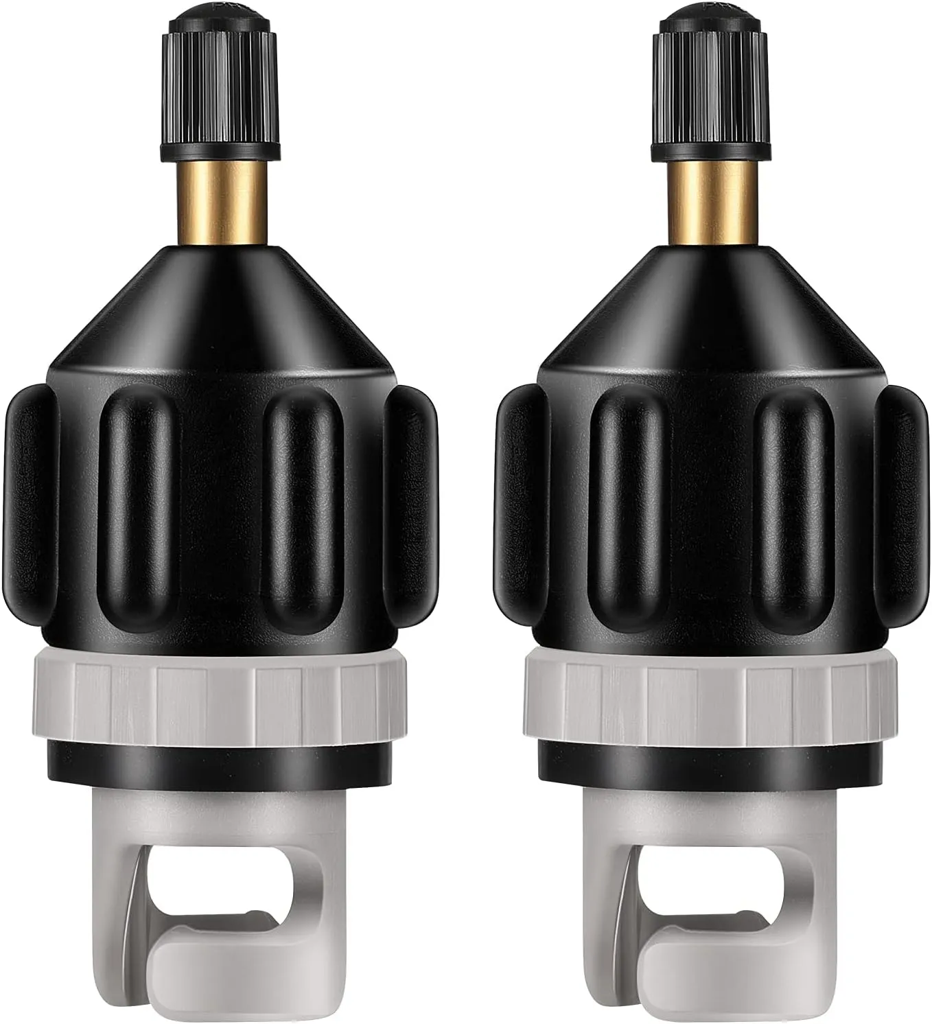 Shappy 2 Pieces Inflatable Boat SUP Pump Adaptor Air Pump Converter Air Valve Adapter Conventional Air Pump Adapter Pumping Head Connector for Inflatable Kayak Stand Up Paddle Board