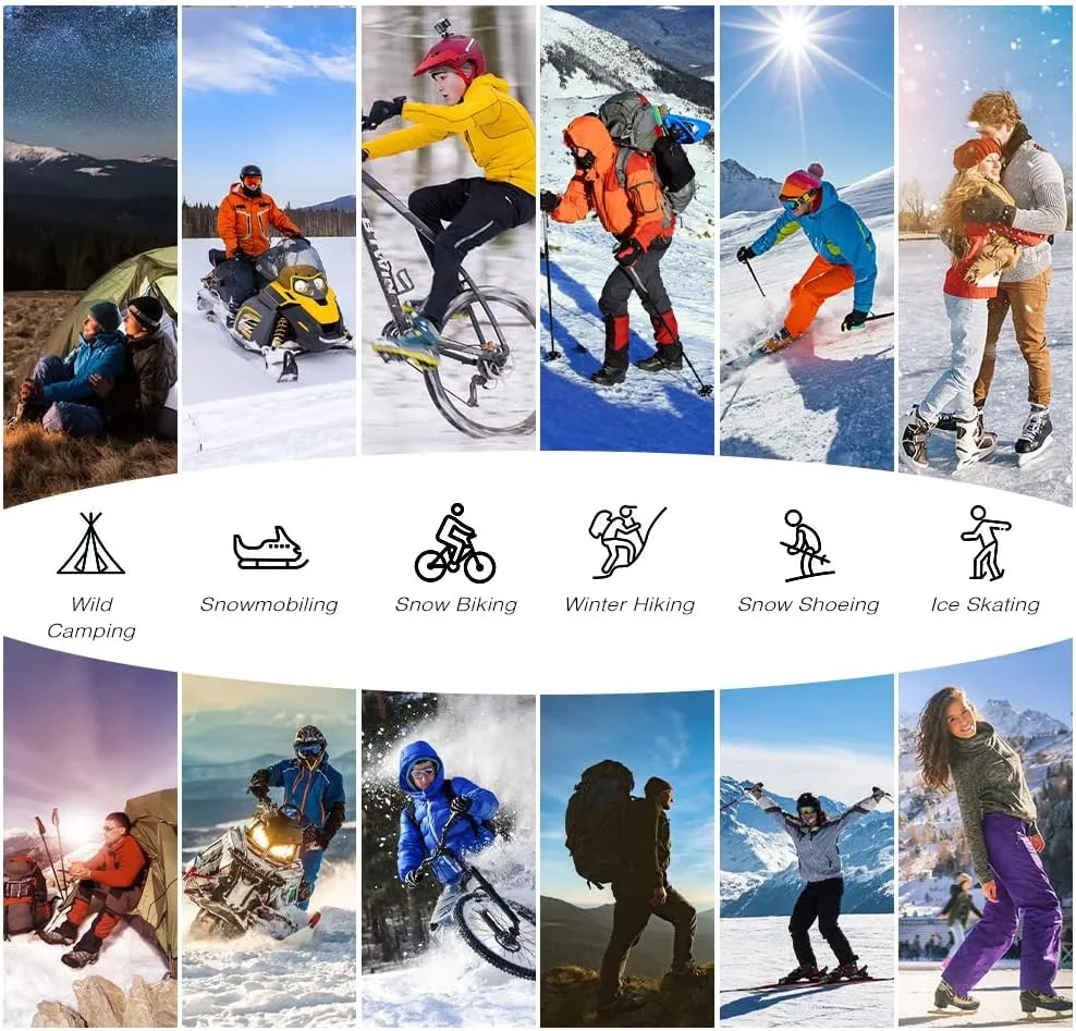 Ski Socks Merino Wool,2/3 Pairs Pack Skiing and Snowboarding Socks For Men Women Youth,Winter Knee High Thermal Socks