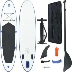 Stand Up Paddle Board Set SUP Surfboard Inflatable Blue and White,Paddleboards-28.16lbs